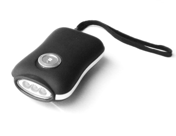 Hand Crank Dynamo LED Flashlight Torch