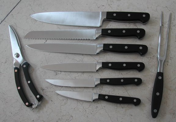 stainless steel knife set