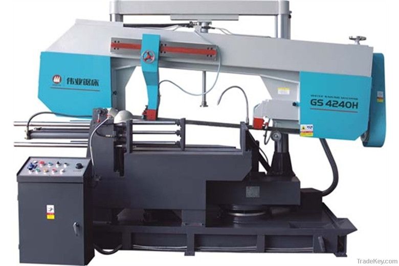 Miter band saw machine