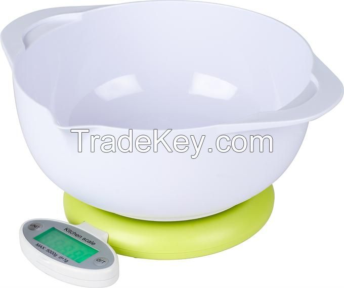 Digital Kitchen Scale With Bowl