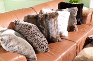 FAUX FUR CUSHION, CUSHION COVER