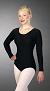 Long Sleeve Scoop Neck Leotard