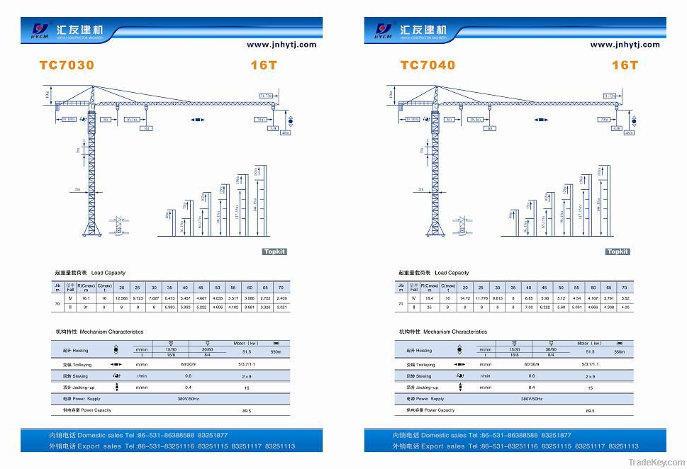 QTZ250(TC7030) Tower Crane