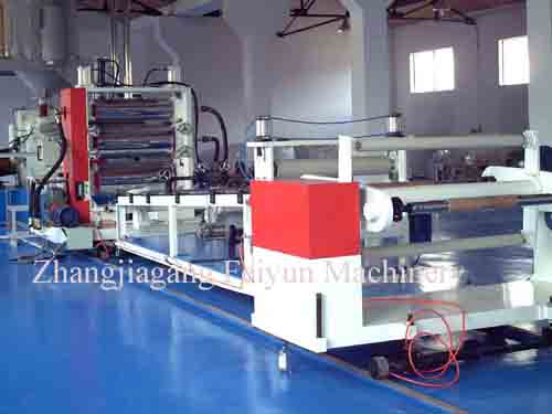 PVC, PE, PP, PS, ABS plastic sheet extrusion line