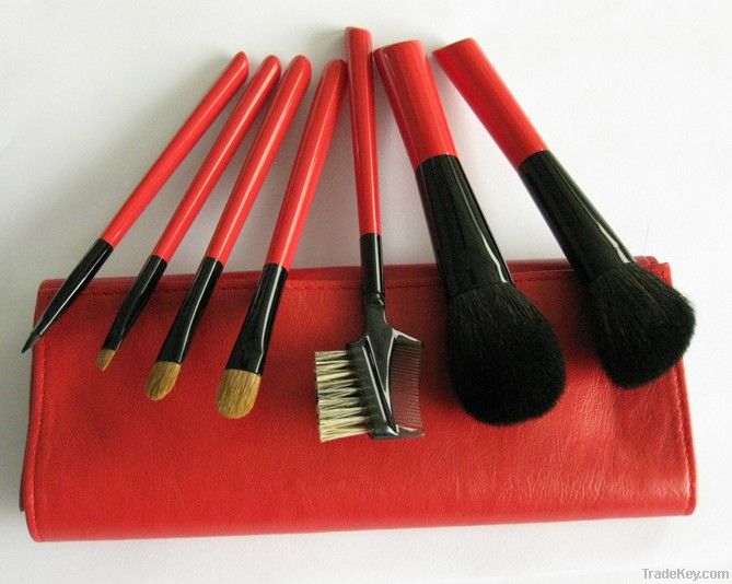 7pcs frofessional travel makeup brush set