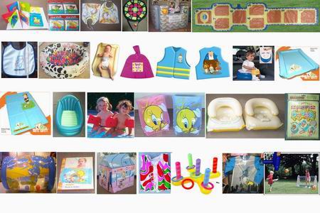 baby toys and bathroom book and inflatable bed bath and seat ring