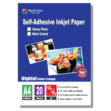 120g/80g Self-adhesive high glossy photo paper