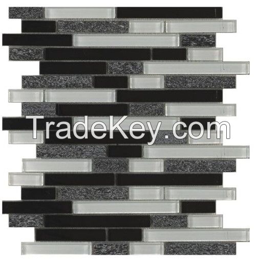 Glass mosaic series of various lengths (shell glass mosaic)