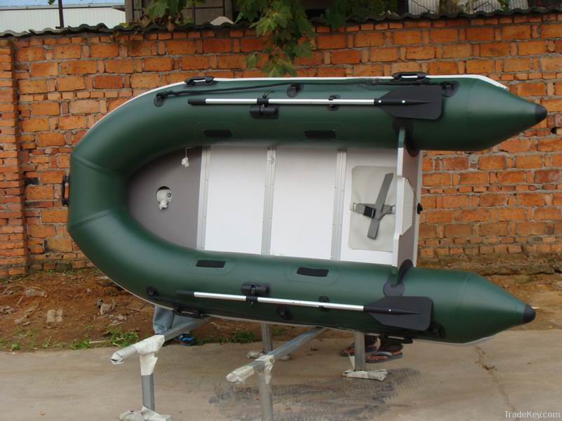 fiberglass floor rolled-up inflatable boat