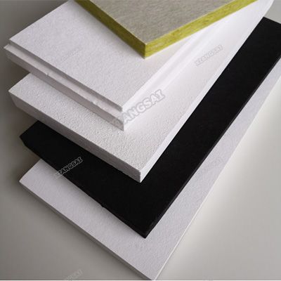 Acoustic rock wool ceiling board