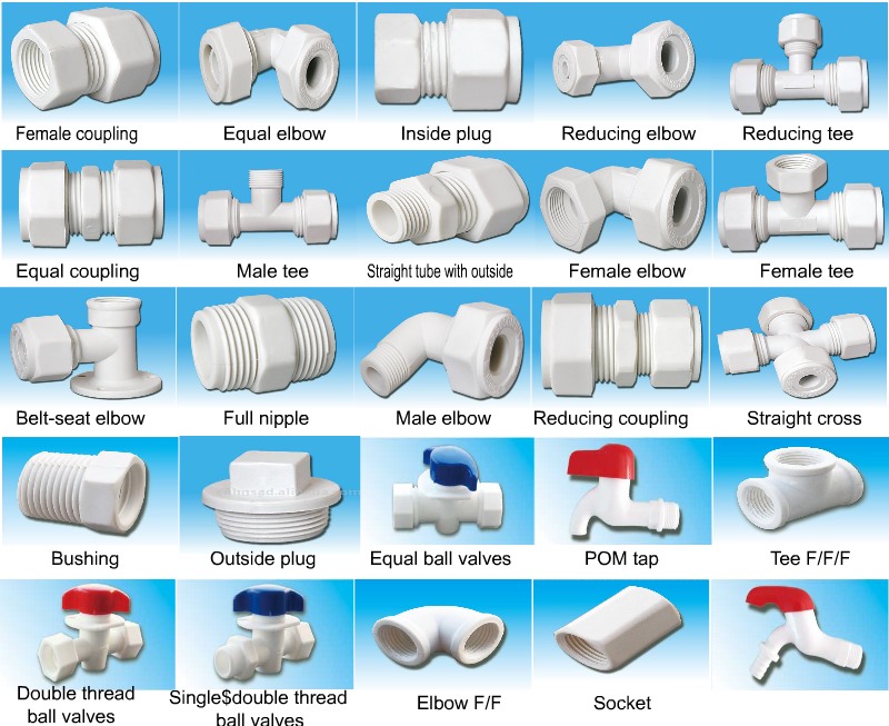 pex, pex-al-pex, pe, pe-al-pe pipe fitting