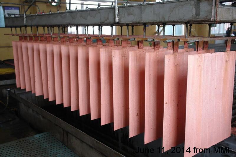 Copper cathodes 99.97%