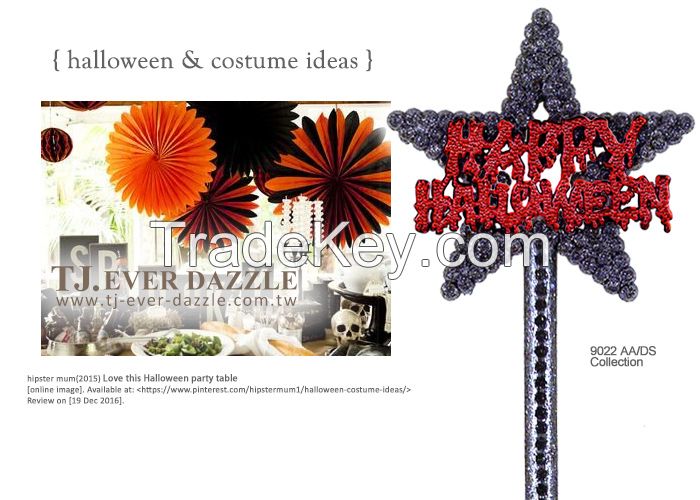 Holiday Festival Decorative Pentagon Shaped Glitter Magical Fairy Wand