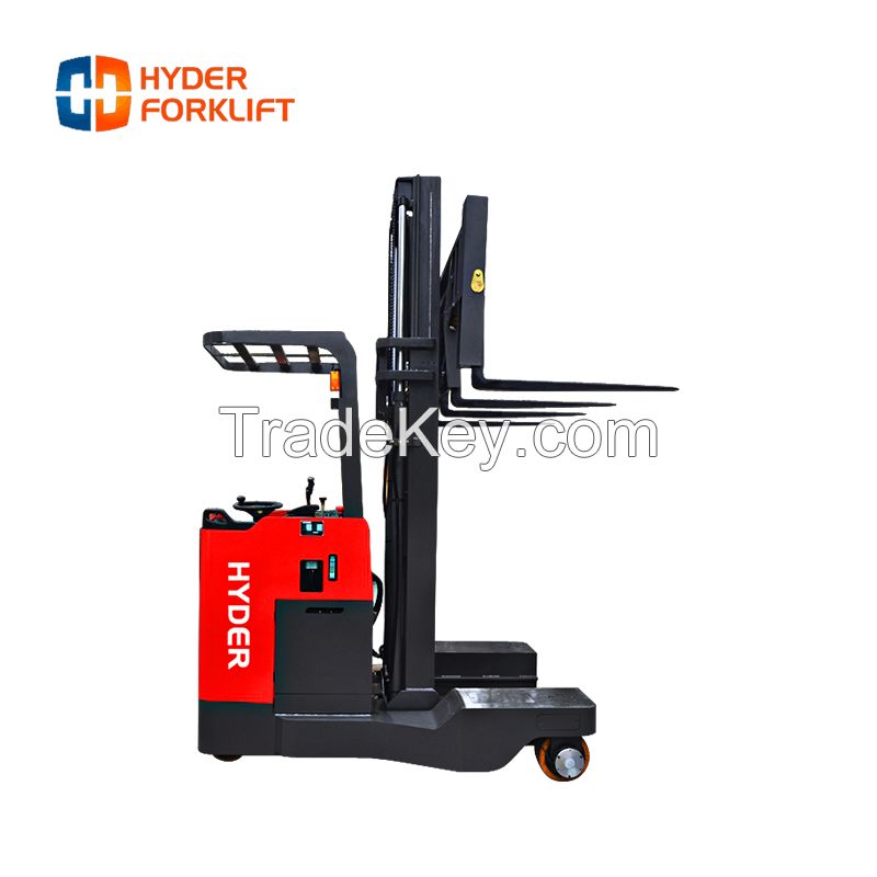 1.5ton, 2ton, 2.5ton 4 way/4 direction electric reach forklift truck for long materials