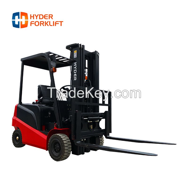 High quality electric forklift 2 ton, mini electr forklift, small forklift electr triplex 4.5m mast for container loading