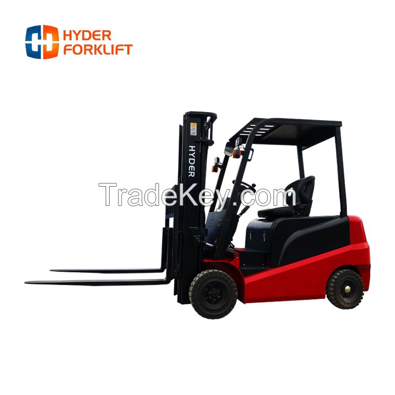 High quality electric forklift 2 ton, mini electr forklift, small forklift electr triplex 4.5m mast for container loading