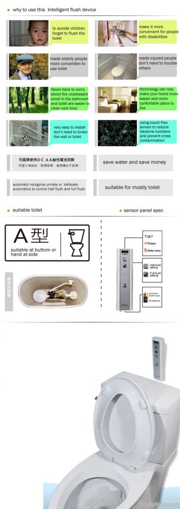 Automatic Dual-Flush System DIY Complete Kit attaches to the existing