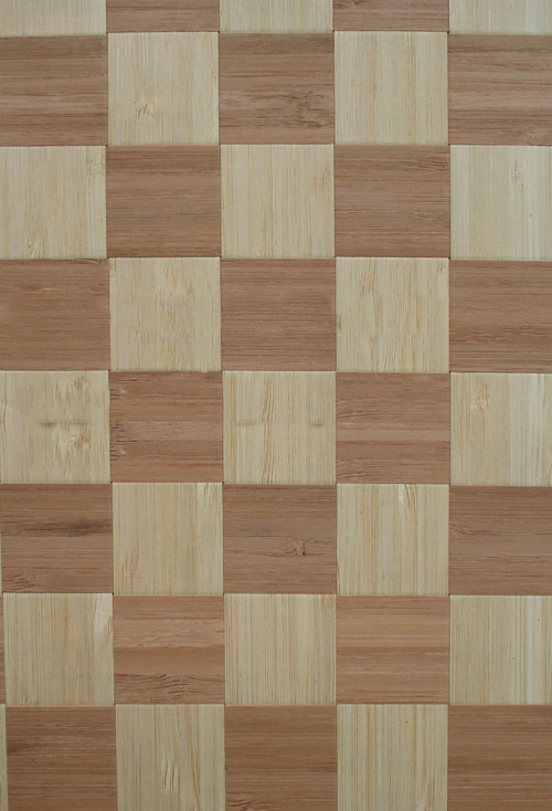 Bamboo veneer, woven, natural and carbonized