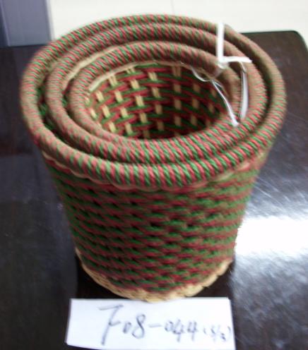 white rattan , paper rope