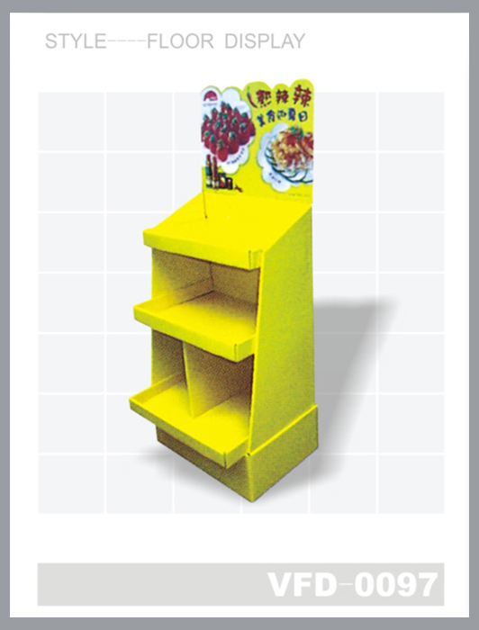 floor display, pop corrugated board display, standee, display stand