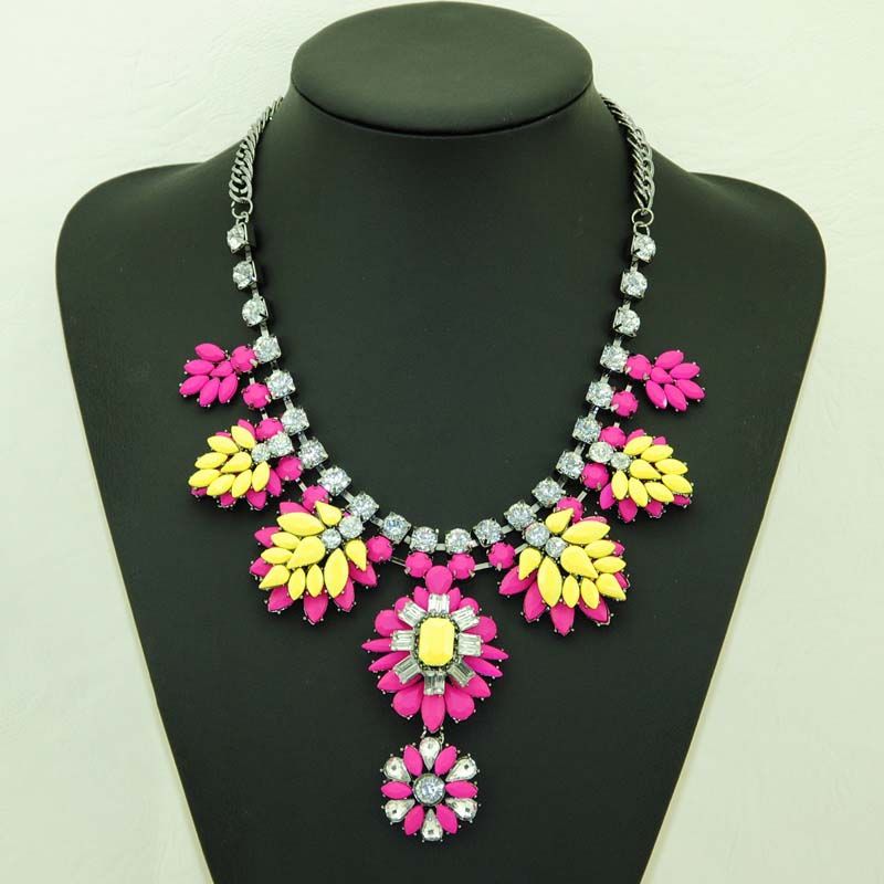 2014 Hot-Sell Women Beaded Charm Necklaces 