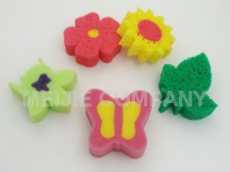 colorful bath sponge