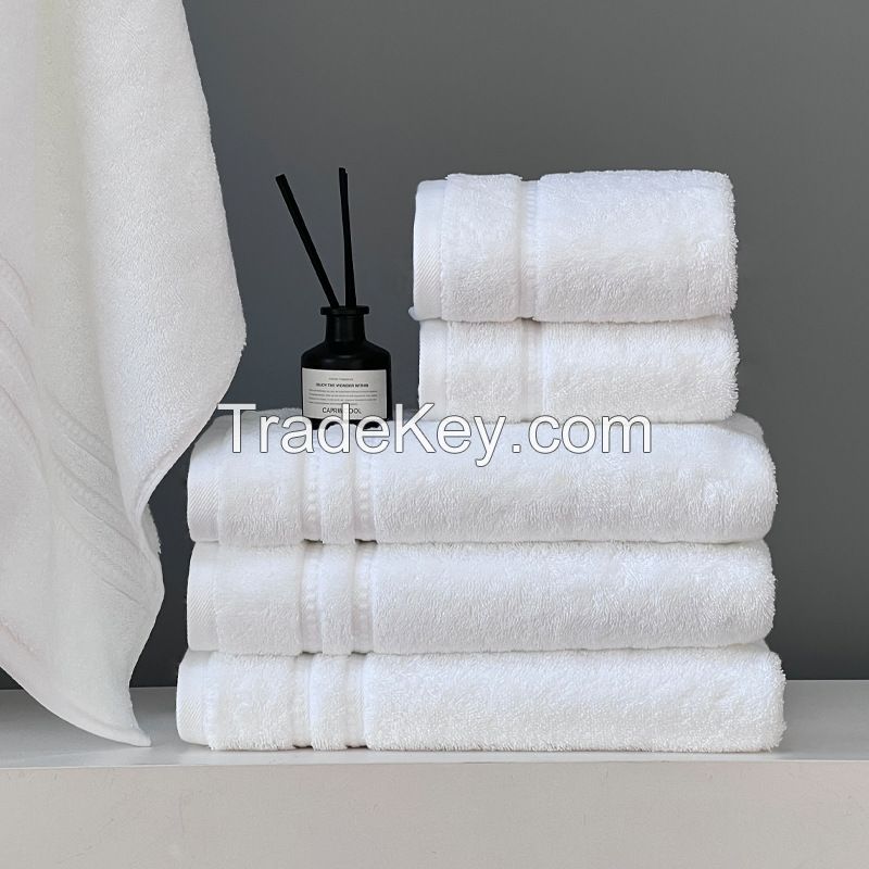 100% Pure Cotton White Beauty Salon Homestay Hotel Face Towel