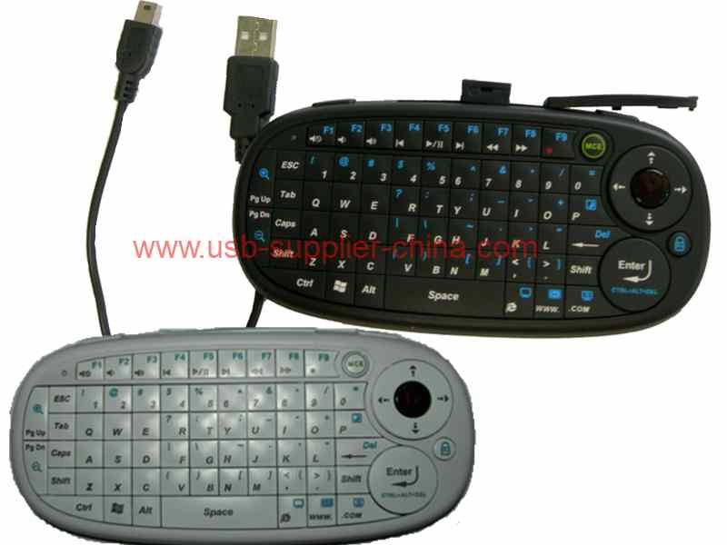 mini 2.4ghz wireless handheld keyboard with mouse combo