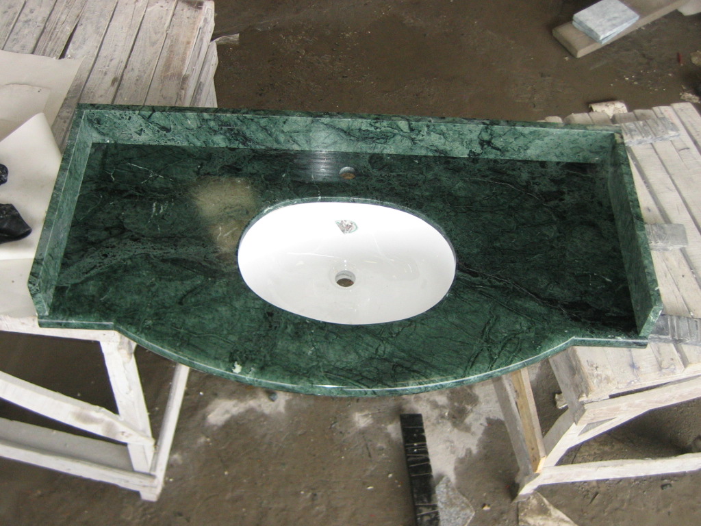 vanity top with sink and splashes