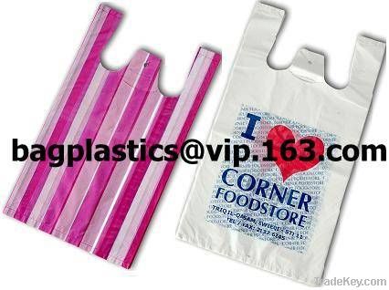 Carrier bags, T shirt bags, shopping bags, vest carrier, C Fold, Sack