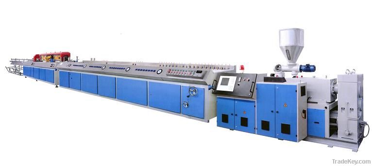 Wood Plastic Compound Profiles Extrusion Line