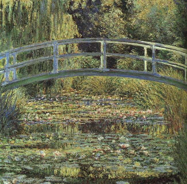 The Waterlily Pond oil painting by old master artist  Claude Monet