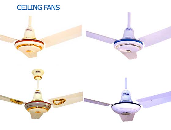 Ceiling Fans, Bracket Fans, Exhaust Fans