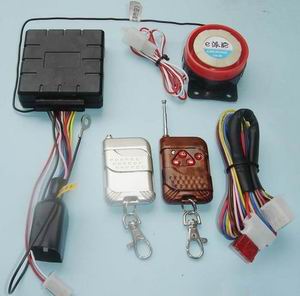 Motorcycle burglar alarm system