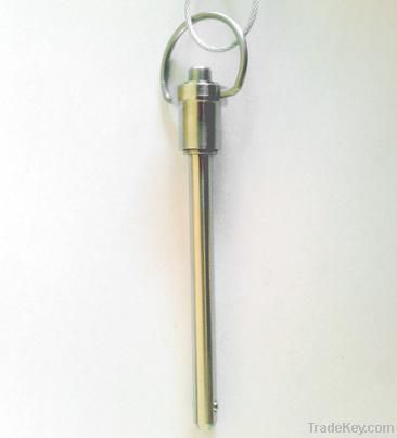 Ring handle quick release ball lock pin