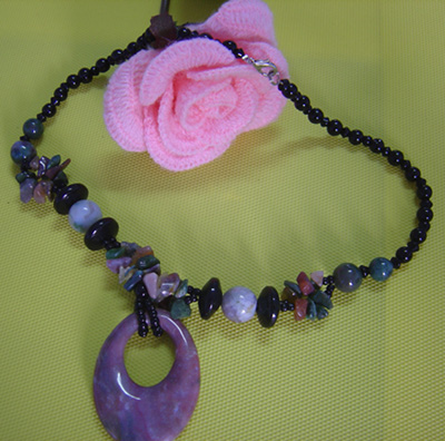 semi precious stone necklace