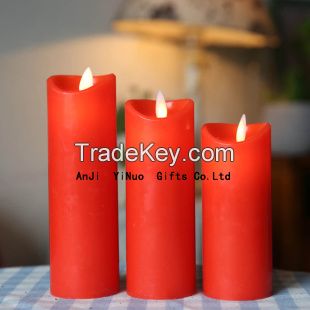 moving wick led flameless candle with timer flameless led candles