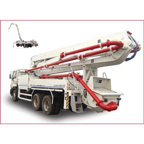 Truck mounted concrete pump