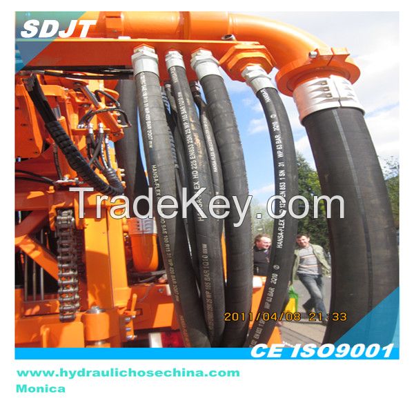 steel wire braided hydraulic rubber hose SAE 100 R12