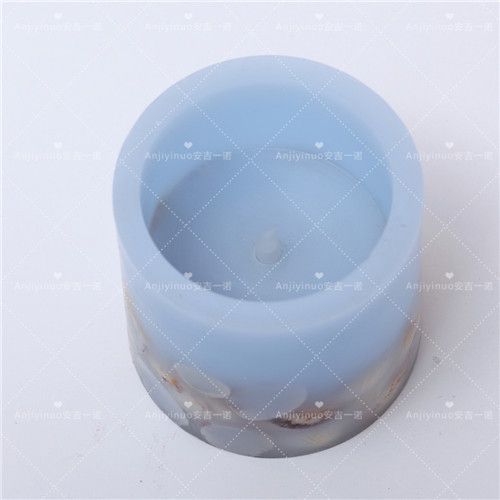 Holiday Ivory Rustic Flameless Scented LED Candle