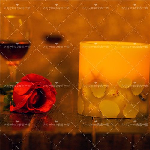 Holiday Ivory Rustic Flameless Scented LED Candle