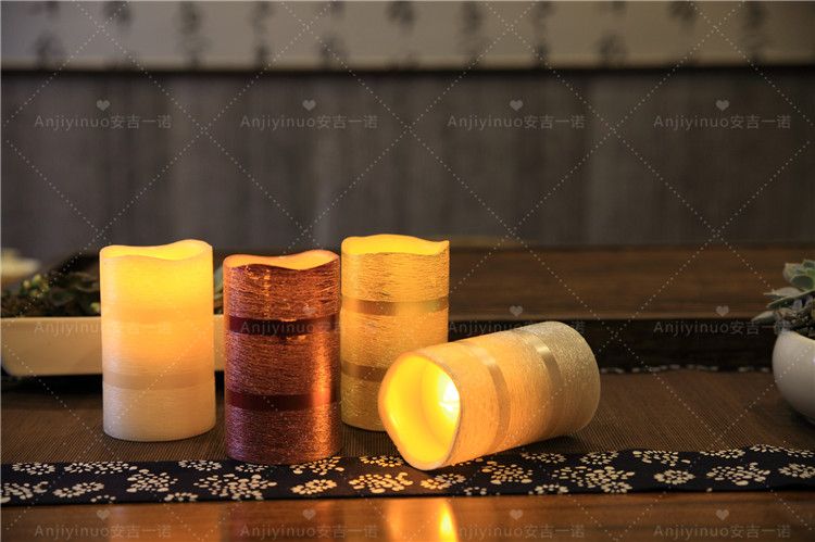 Induction Rechargeable LED Wax Candles, LED Candle with Timer