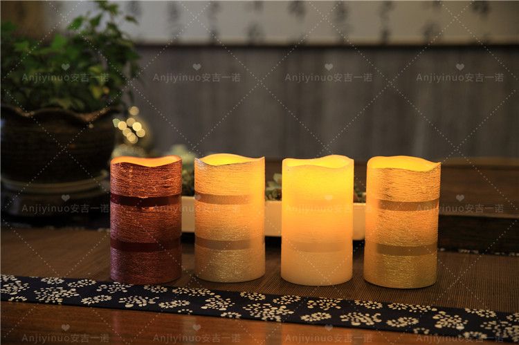 Induction Rechargeable LED Wax Candles, LED Candle with Timer