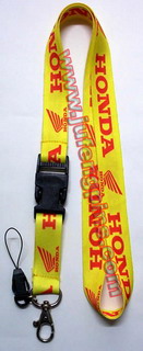 Imprinted polyester lanyard