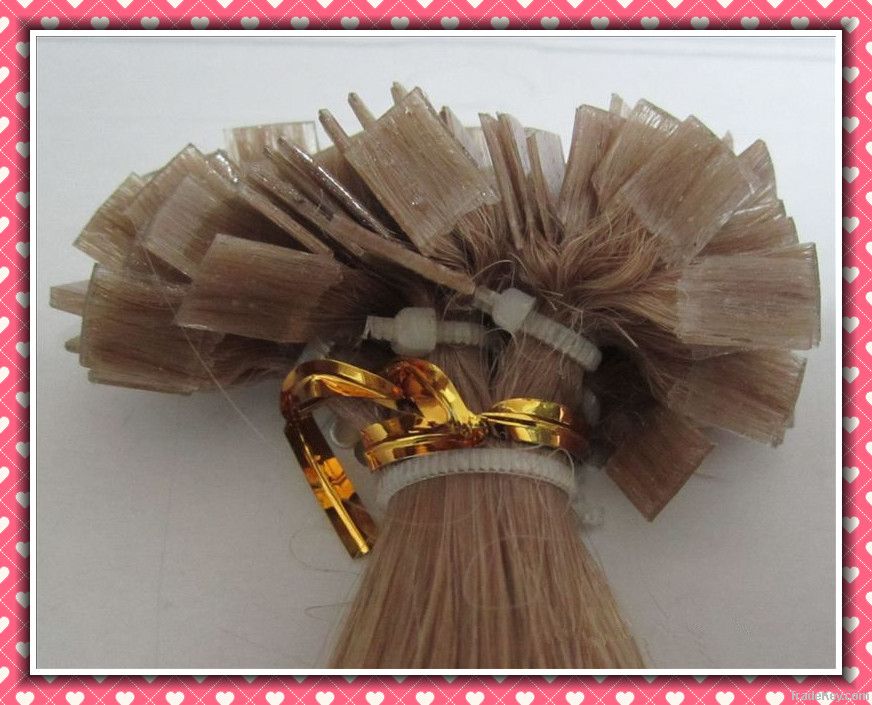 indian remy human hair flat hair extension