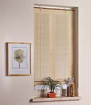 Matchstick Bamboo Roll-up blind