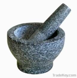 stone mortar &amp; pestle