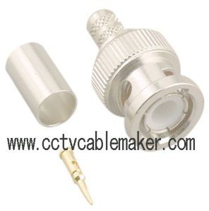 BNC Male 3 Piece Crimp Connector