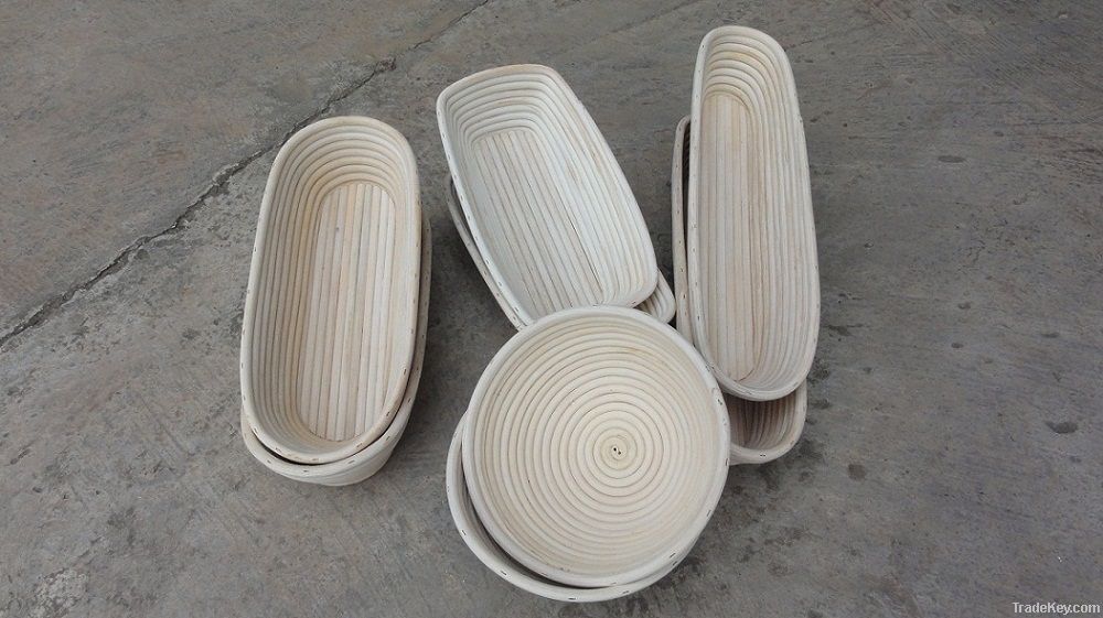 Cane banneton basket, Rattan brotform basket, proofing bread basket