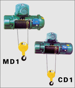 CD1, MD1 wire rope electric hoist